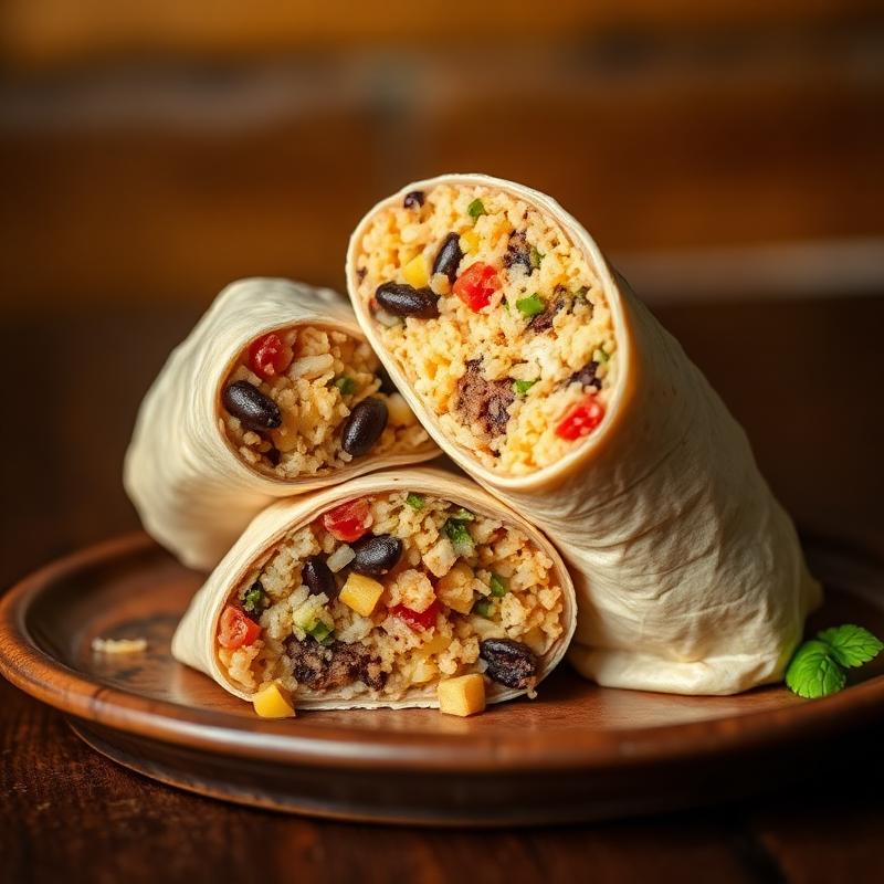 Hearty burrito