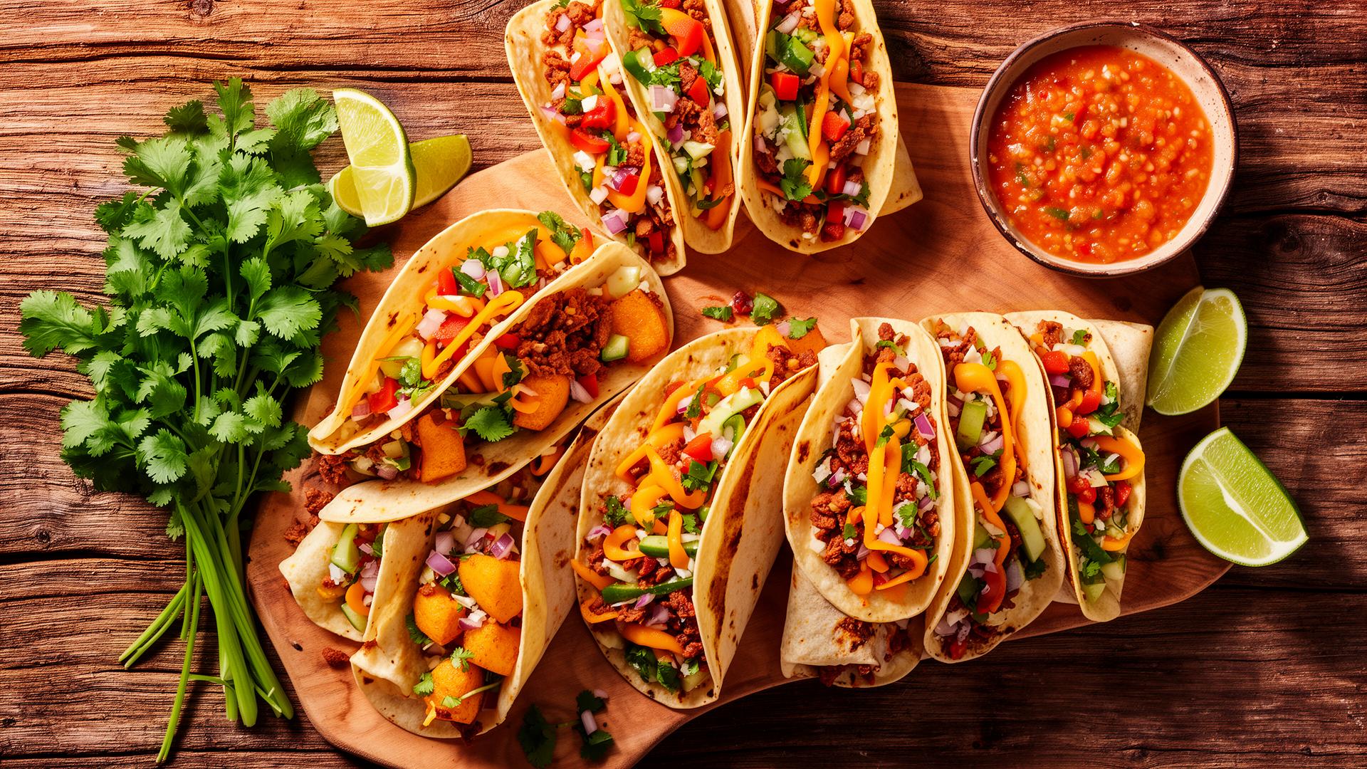 Delicious tacos and burritos